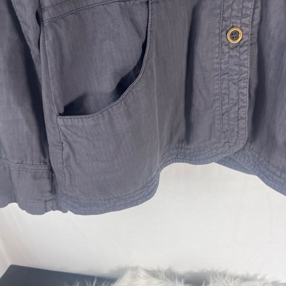 Bobi Grey Cotton Jacket Sz L - Picture 4 of 9